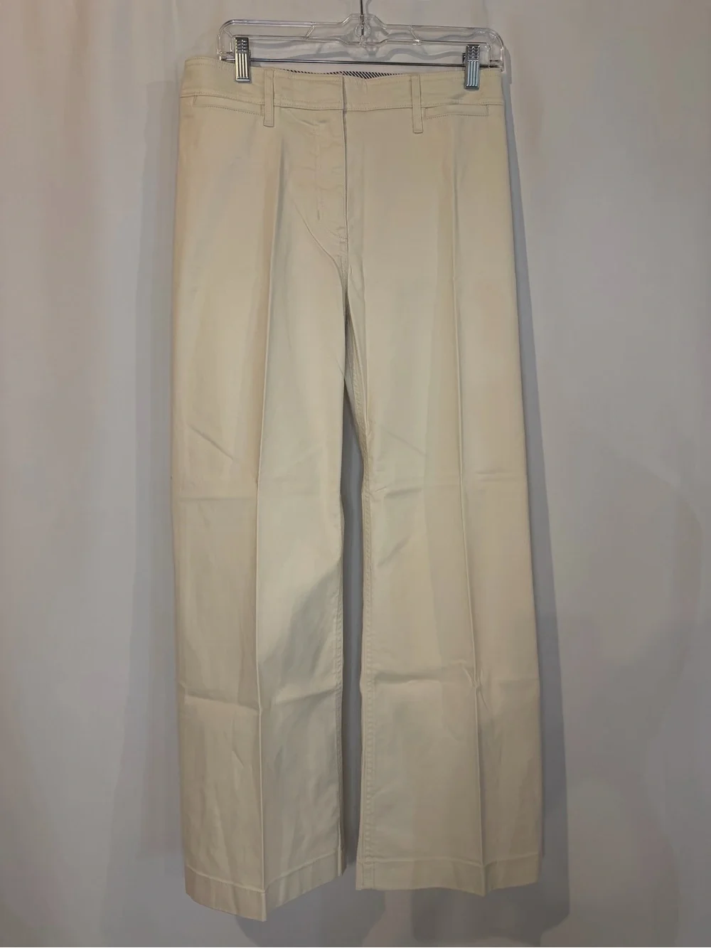 J.Crew Petite wide-leg trouser in chino in natural